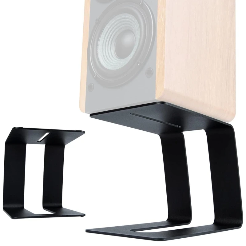 

1PC Desktop Computer Speaker Riser Stand Durable Metal Shockproof Studio Support Holders Bracket Universal Speaker Accessories