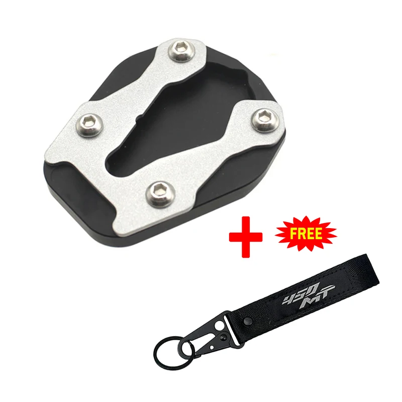 Motorcycle Foot Side Stand Enlarger Plate Pad Kickstand Extension