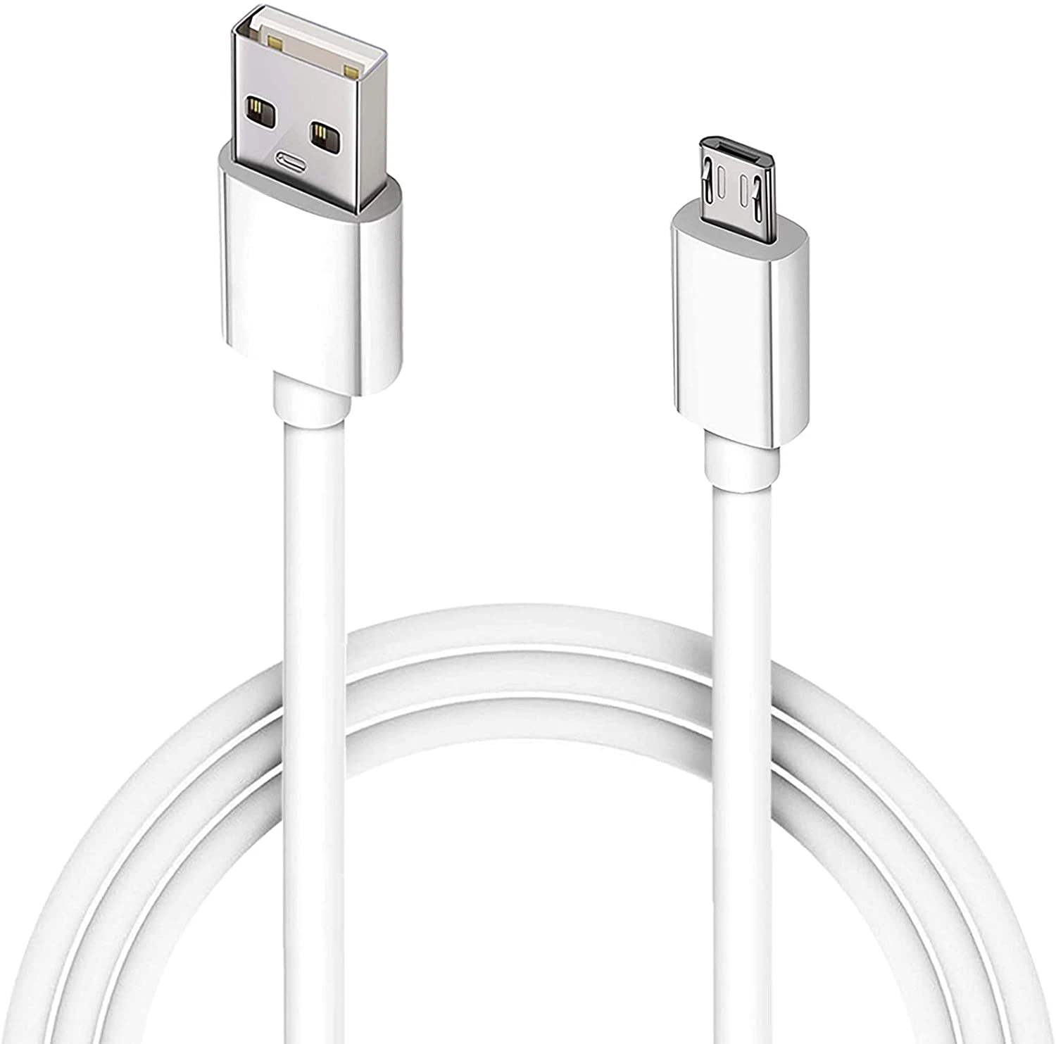 Cable de carga rápida de pies de largo para Android, Cable Micro USB a Micro USB blanco, Cable Micro 2,0 para cargador Samsung| | AliExpress