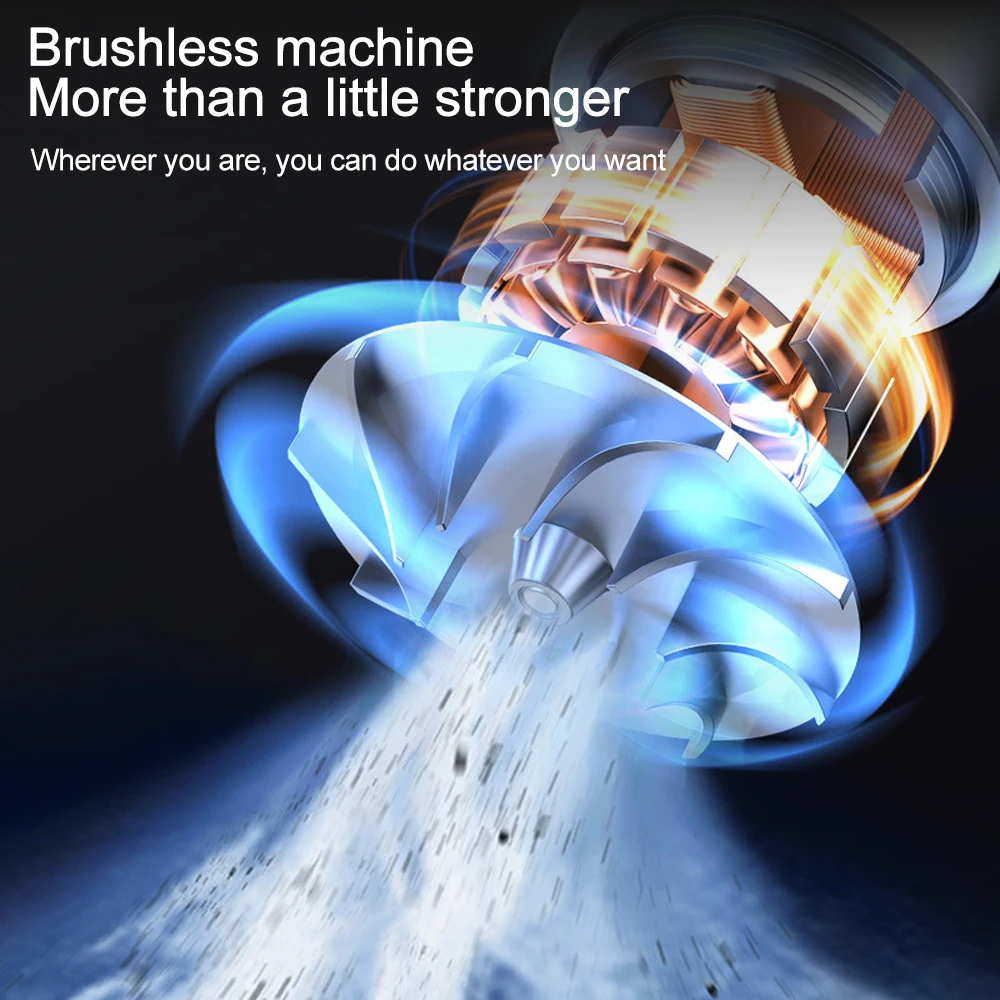 Description Picture 5 of itemWireless Handy Vacuum Cleaner Powerful Cleaning Machine Cordless Cleaner For Home Cars Electrical Appliances Auto Accsesories