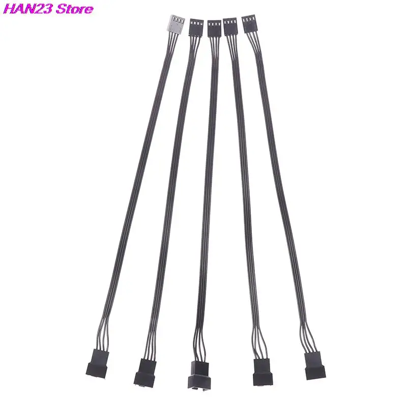 

5Pcs PWM Fan Extension Cable 27cm PC Fan Extension Cable Compatible With ATX Case 4 Pin Cooling Fans Durable