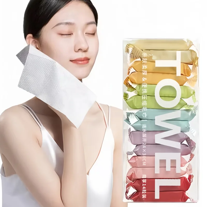Disposable Thickened Compressed Face Towels 1