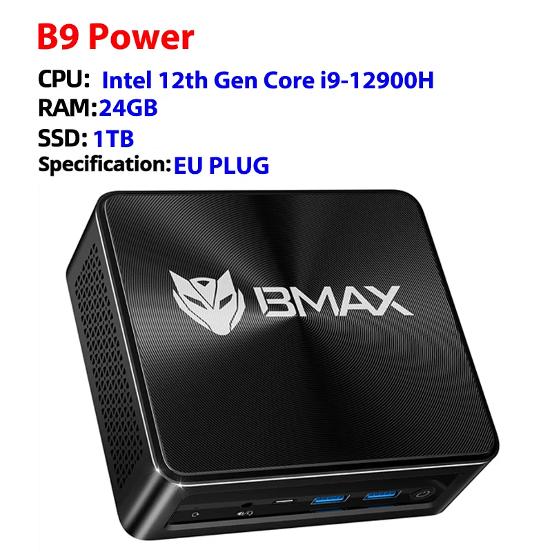 BMAX B9 Power Mini PC Intel Core i9-12900H 14 Cores Max 5.0 BMAX B9 Power Mini PC Intel Core i9-12900H 14 Cores Max 5.0