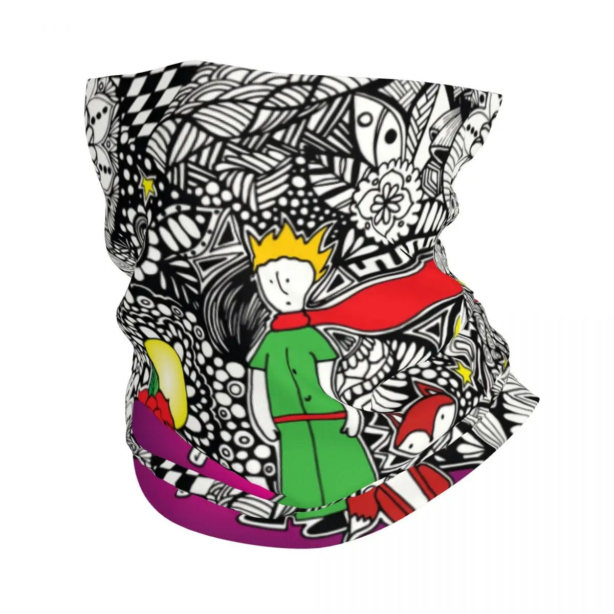 

The Little Prince Fairy Tale Bandana Neck Gaiter for Ski Camping Men Women Wrap Scarf France Fantasy Fiction Balaclava Warmer