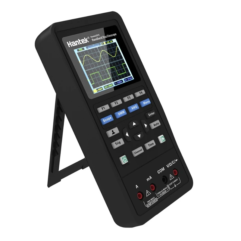 Hantek Digital Oscilloscope 2C72/2D72 3-In-1 Waveform Generator + Multimeter Portable + USB Oscilloscope 2-Channel 40mhz