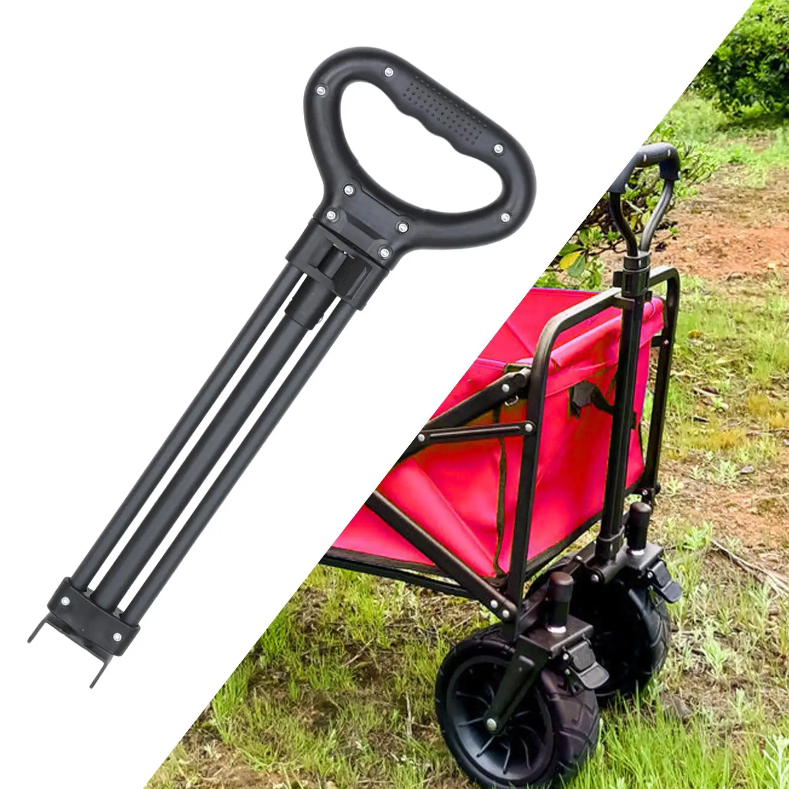 Trolley Pull Handle Shopping Cart Replacement Part for Fishing Carts