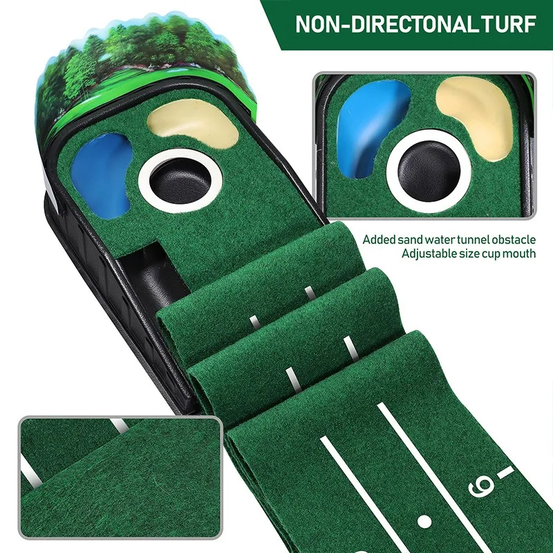 Professional Golf Putting Practice Equipment Three Hole Indoor and Outdoor Universal Putting Practice Blanket Swing Trainer
