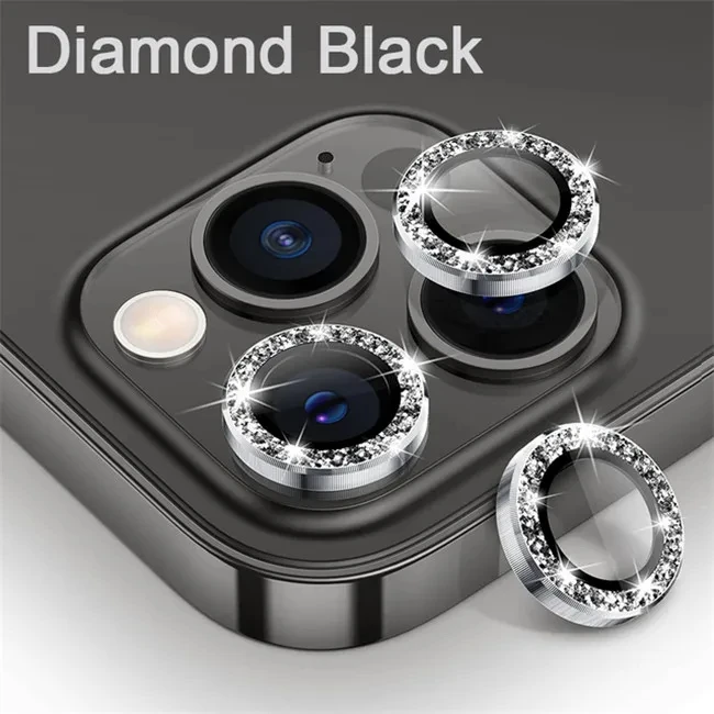 Glitter Bling Metal Camera Lens Protector Cover