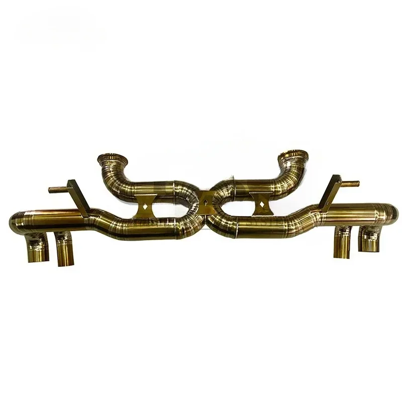 High Flow Titanium Exhaust Pipe para Racing Car, Catback Exhaust Pipe, Lamborghini Huracan 5.2 LP580-2 LP610-4 2014