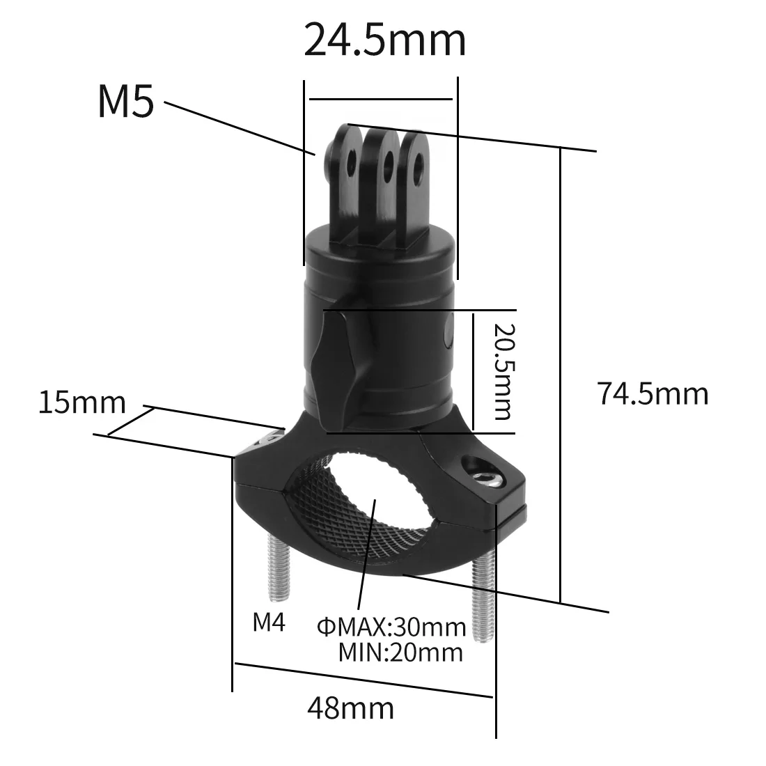 Magnetic Action Camera Cage For Action 2 Dual-screen Full Cage w/ Cold Shoe Mou