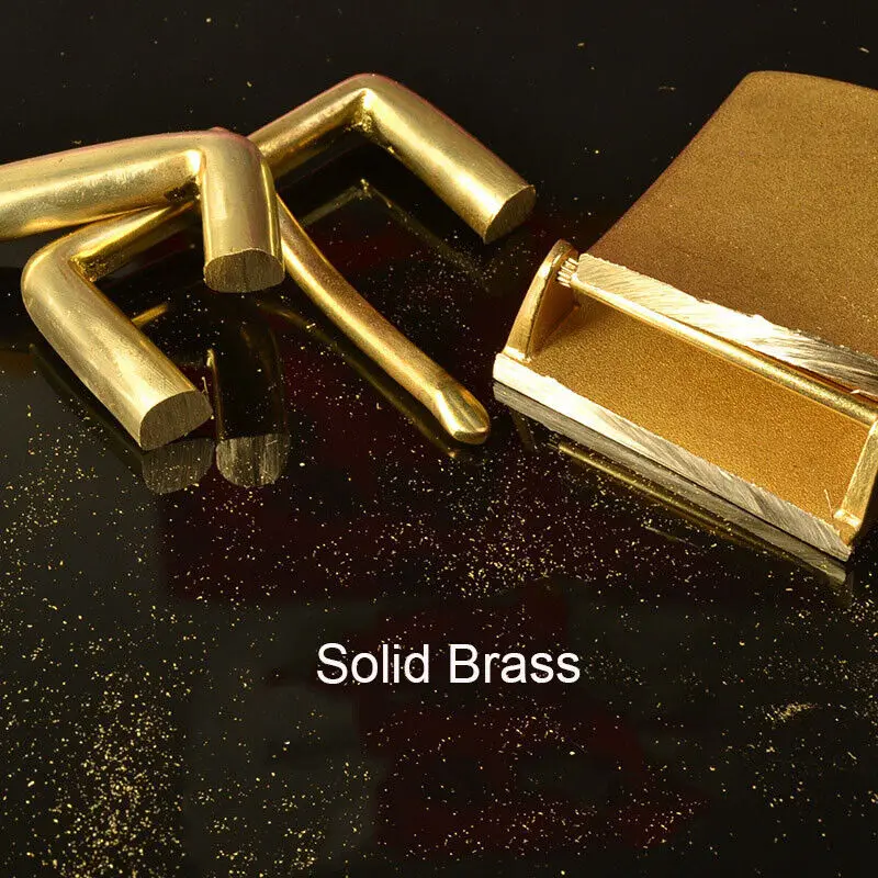 Premium Solid Brass Pin Buckle for Leather Craft and Belt Replacement