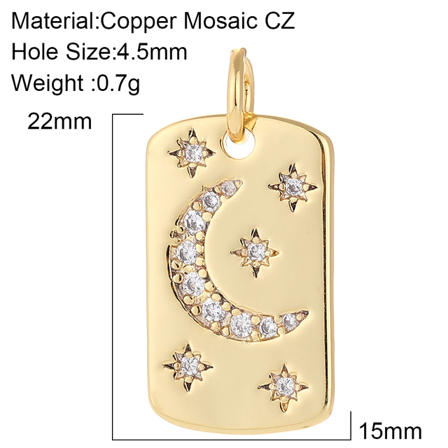 Moon Pendant Charms for Jewelry Making Charm Designer Jewelry Charms for Earrings Necklace Bracelet Handmade High Quality