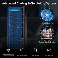 24 Bottle Wine Cooler Refrigerator Freestanding Wine Fridge - Intelligent Digital Control, Low Noise Professional Compressor 2