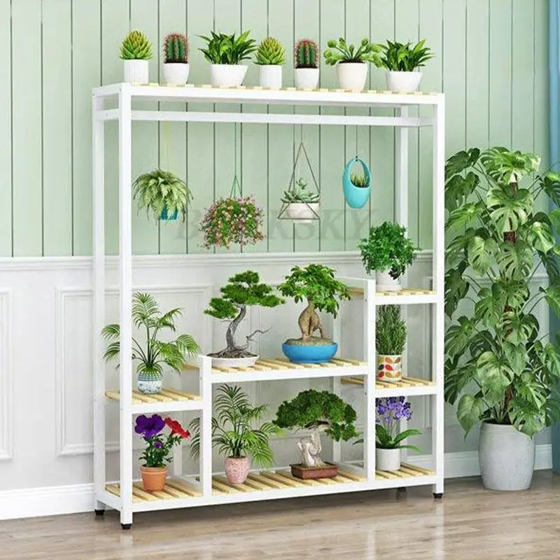 Plant Stand Flower Stand Flower Shelf Planter Rack Storage Organizer Display Garden Balcony Floor-standing Rack Shop