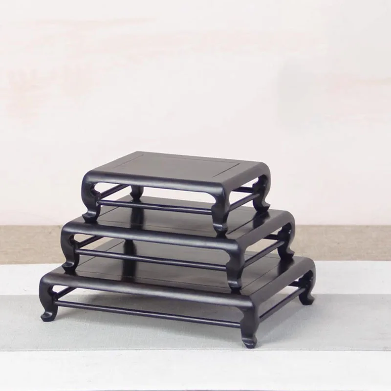 Redwood Miniature Potted Display Bracket, Solid Wood, Red Sour Branches, Simple Tea Pot, Incense Stove, Flower Vase Decoration