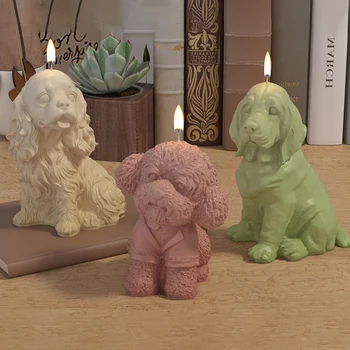 3D Puppy Candle Mold 1