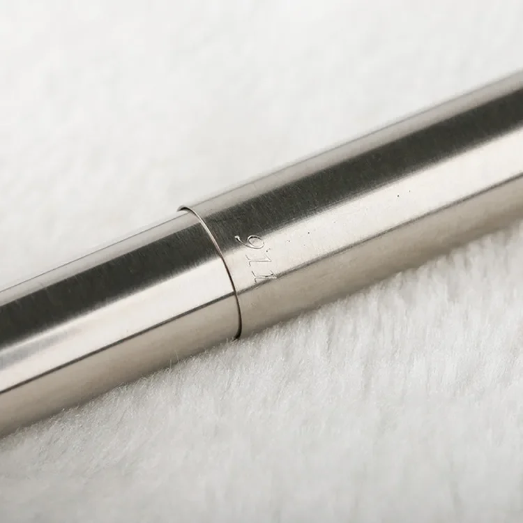 Jinhao 911 Silver Steel Fountain Pen with 0.38mm Extra Fine Nib