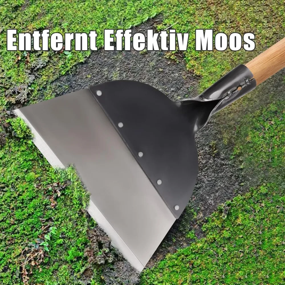 Thickened Cleaning Shovel Lawn Cleaning Knife Large Wall Shovel Cement Knife Stainless Steel Garden Weeding 25.5×27.5cm 6