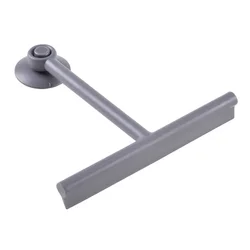 Deluxe Shower & Window Squeegee with Hanger and Ergonomic Handle (Grey)