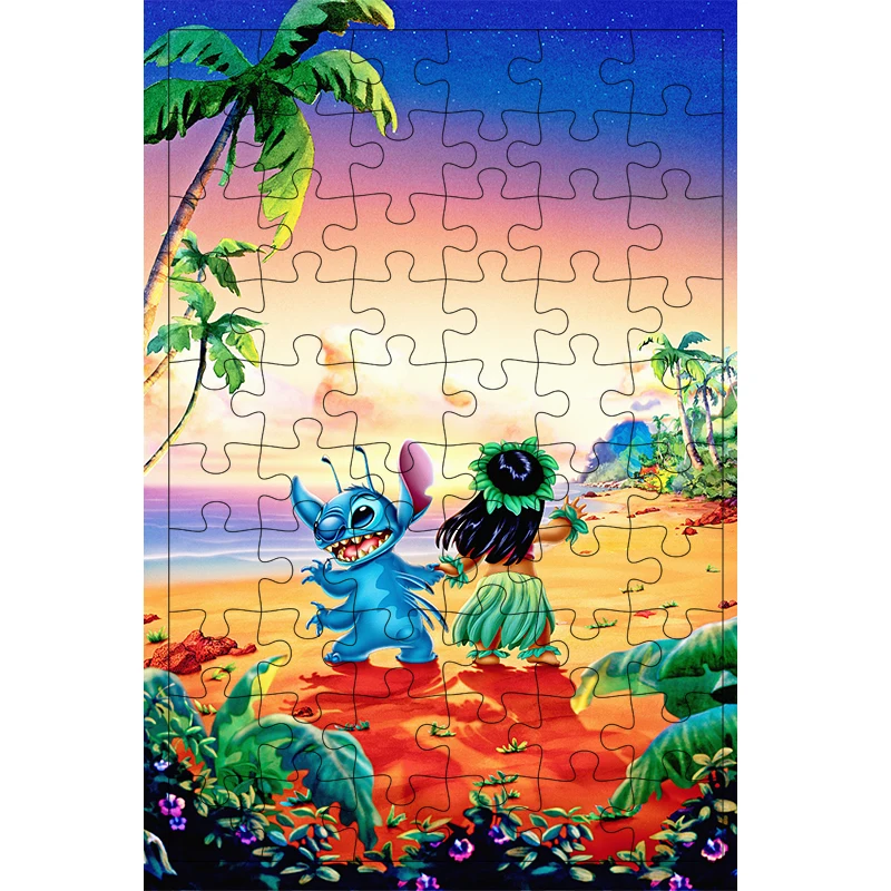 300 500 1000pcs Puzzles Disney Lilo And Stitch Cartoon Game Toys Happy  Smile Poster Jigsaw For Teens Like Desk Room Ornaments - Puzzles -  AliExpress