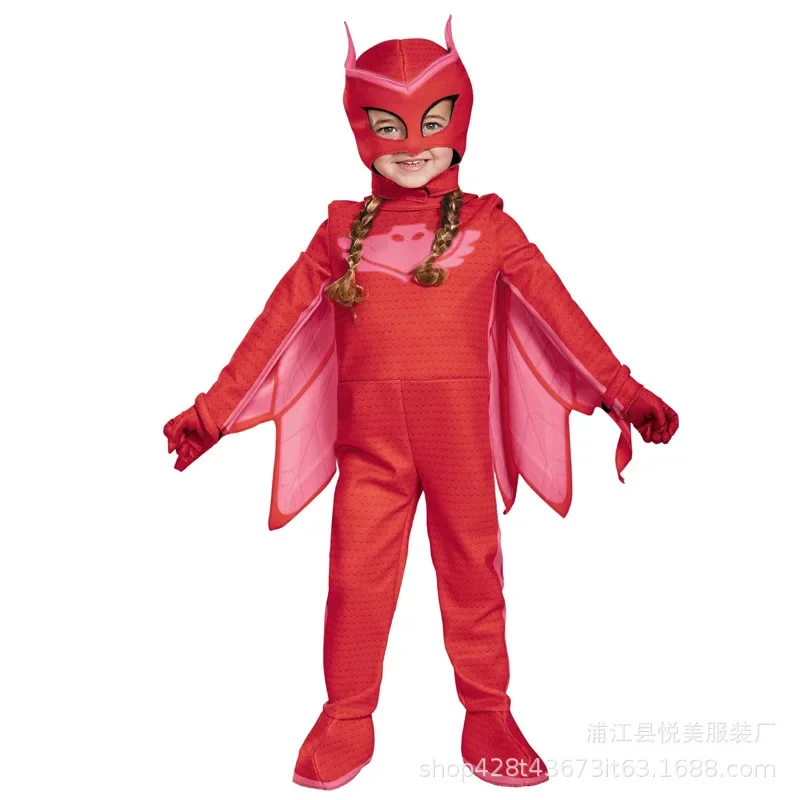 Unisex Meisje Super Uil Held Tuta Fancy Dress Cosplay Kat Boys Gekko Animail Kostuum Di Halloween