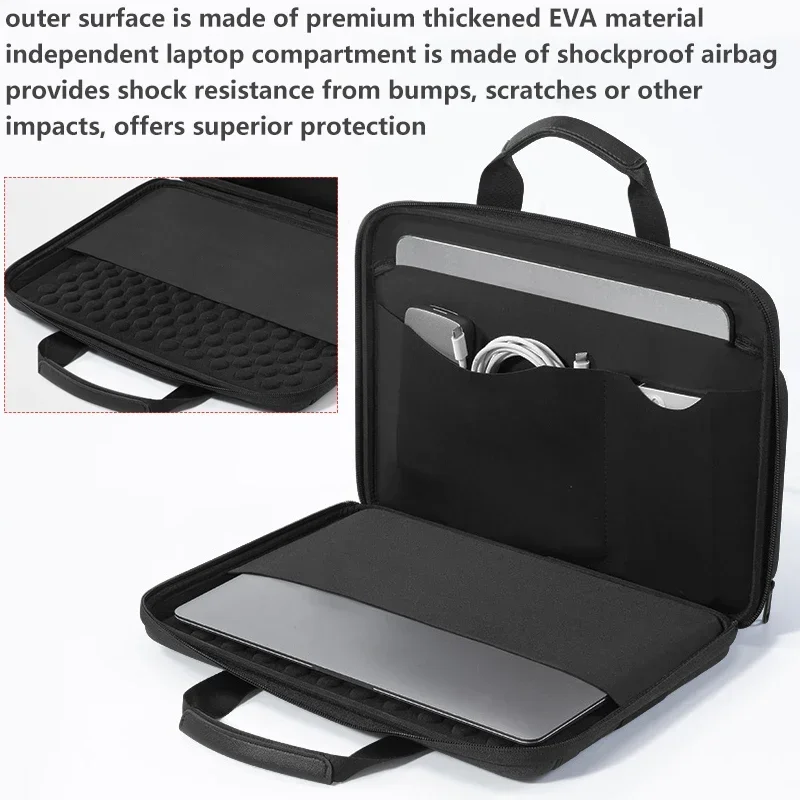 inch Hard Shell Laptop Shoulder Bag Shockproof EVA