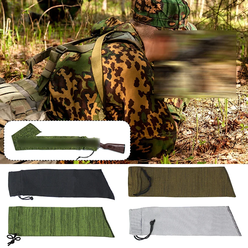 1Pc 54/36Inch Gun Sock Outdoor Hunting Knitted Holster Dust Cover Hunting Gun Storage Bag Hunting Knitted Holster