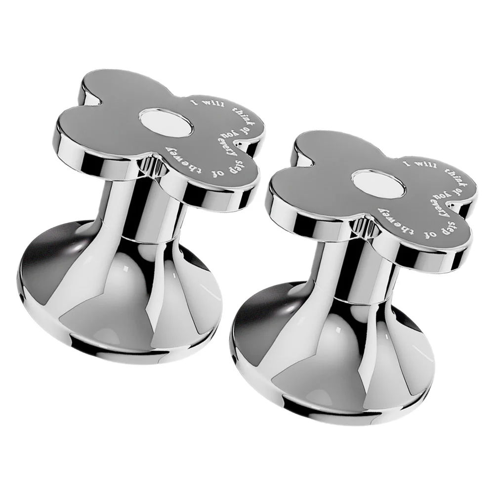 

2pcs Toilet Water Tank Buttons Flower Shape Flush Button Toilet Push Button Toilet Aid Handle Helper