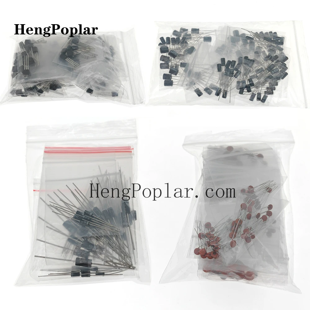 1900 pcs Electronic Component Kit including Assortment + Capacitors + Resistors LED Transistors DC Jacks PCB +opamp