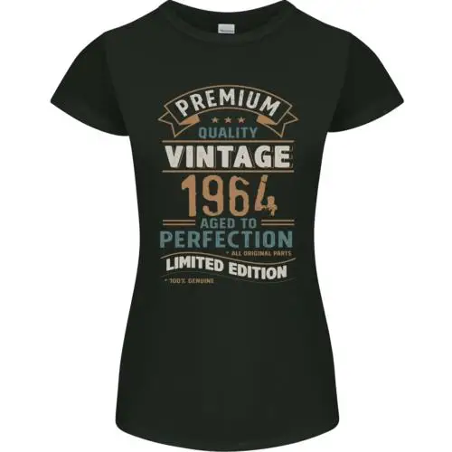 

Женская Винтажная футболка премиум-класса на день рождения 60-летия 1964