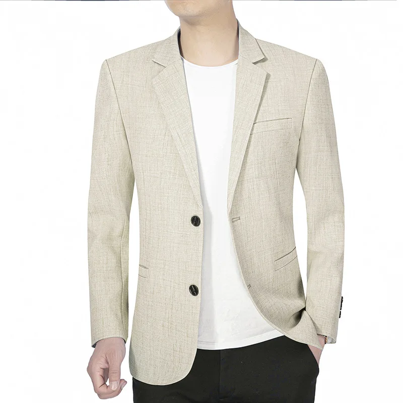 Big Size 2024 New Men Suit Jacket Thin Blazers Spring Autumn Solid Business Casual Suit Jacket Male Clothing Blazer Hombre Coats
