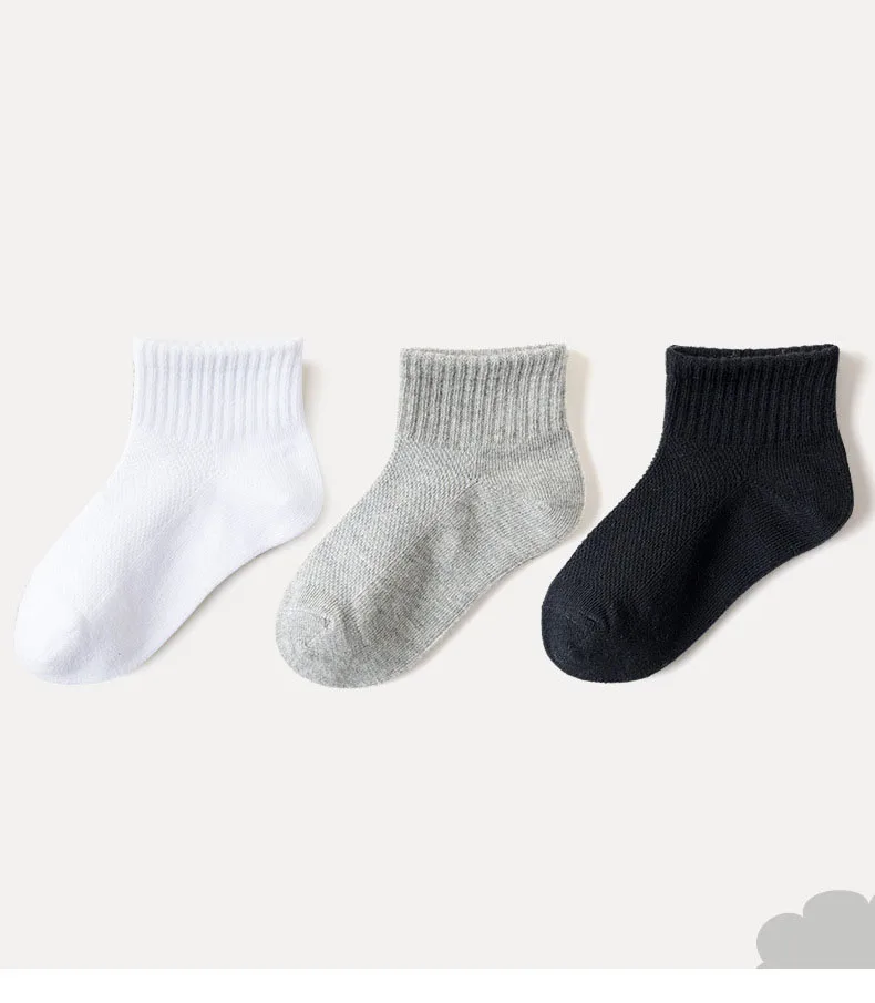 5 Pairs/Lot Summer New Children Cotton Socks Fashion Mesh Black White Gray For 1-12 Years Kids Teen Student Baby Girl Boy Socks 9 Saf4f2199eb8f430d9886c88c1da96a2bw
