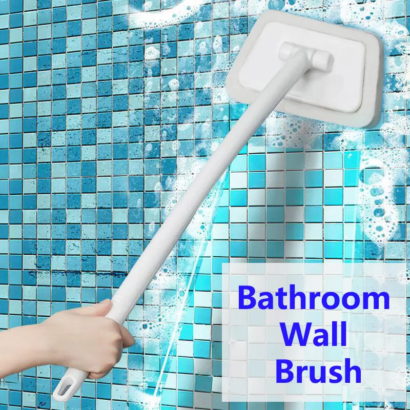 

New Bathroom Wall Brush Multi-Functional Long Handle Removable Brush Household Floor Bathtub Brushes Tile Sponge Cleaning Brush