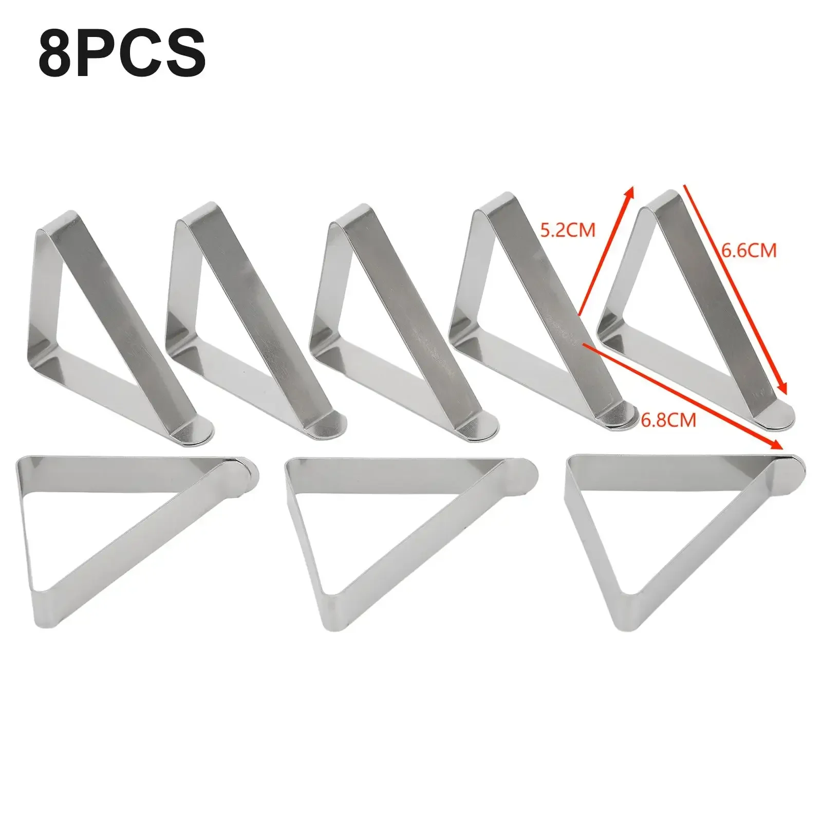 Stainless Steel Tablecloth Clamps Table Cloth Clips Holder Clip Party Wedding Table Cover Clamps Decorative 8Pcs