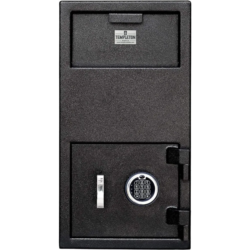 

Templeton Safes Large Depository Drop Slot Safe with Electronic Keypad Combination with Key Backup, 1.4 CBF