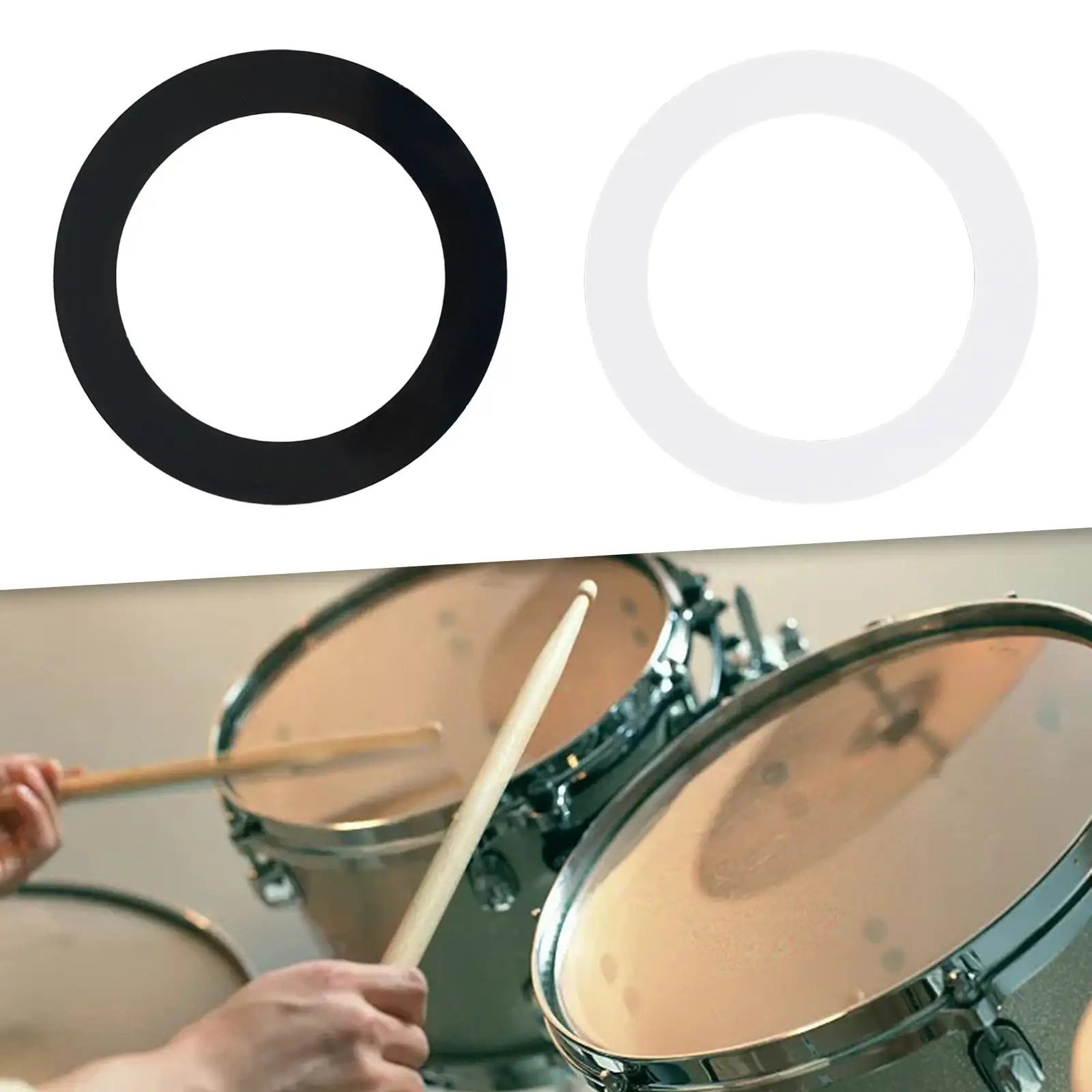 베이스 드럼 하단 포트 구멍 보호대 링, 사용하기 쉬운 타악기 액세서리, 전문 보호 링, 미끄럼 방지 패드
