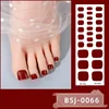 26Tips Pure Toe Gel Nail Sticker Hardens with UV Lamp Curing Waterproof Phototherapy Oil Gel Foil Nail Art Decorations 6