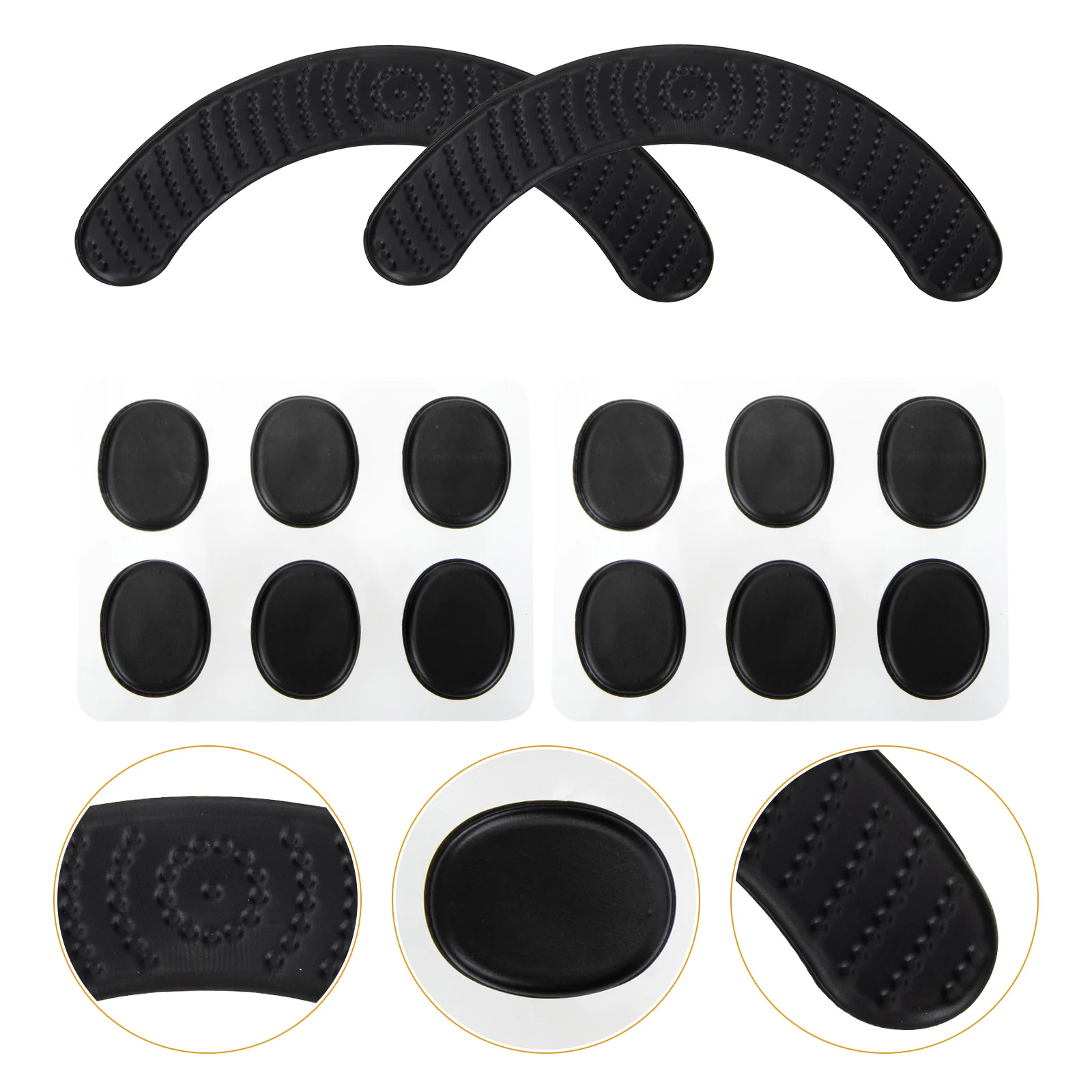 

14pcs Silicone Self-adhesive Drum Snare Mute Mats Drum Silicone Mute Stickers