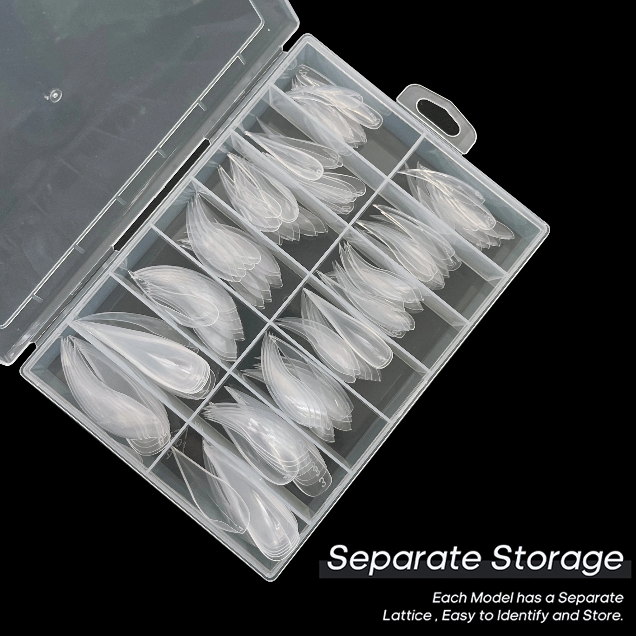 Fake Nail Forms 70/140pcs Curved Stiletto Nail Dual Form for Poly Nail Gel Extension of 3D Eagle Claw Hawk Sculptural Nails Full Cover Molds