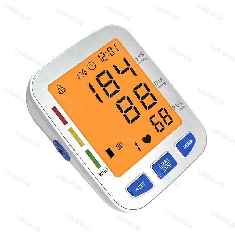 Upper Arm Automatic Blood Pressure Monitor BP Digital Sphygmomanometer Pressure Meter Tonometer for Measuring Arterial blood pressure monitor blood pressure meter