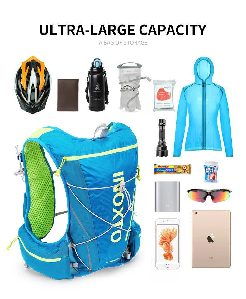 Lauf-Hydrationsweste Rucksack 8L, Fahrrad-Hydrationsrucksack Wandern Marathon Hydrationsrucksack – Detail 4