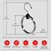 Circle Hat Storage Rack Multipurpose Wardrobe Hanger For Belt Scarf Baseball Hats Stainless Steel Space Save Round Hook 6