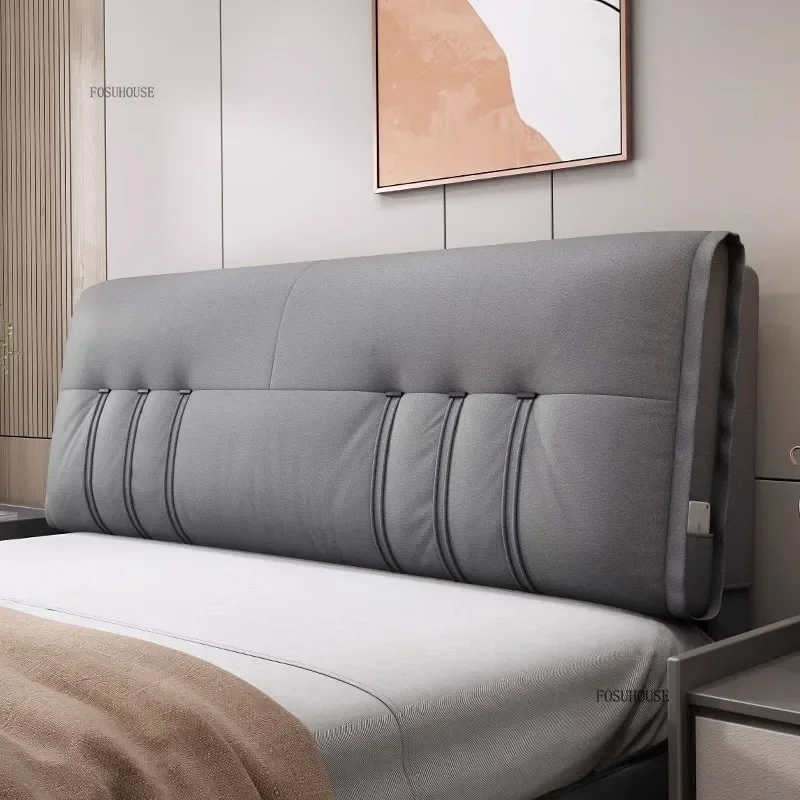 Italian Minimalist Headboards for Tatami Multifunctional Backrest Headboard Light Luxury Tech Fabric Bedroom Furniture for B&B