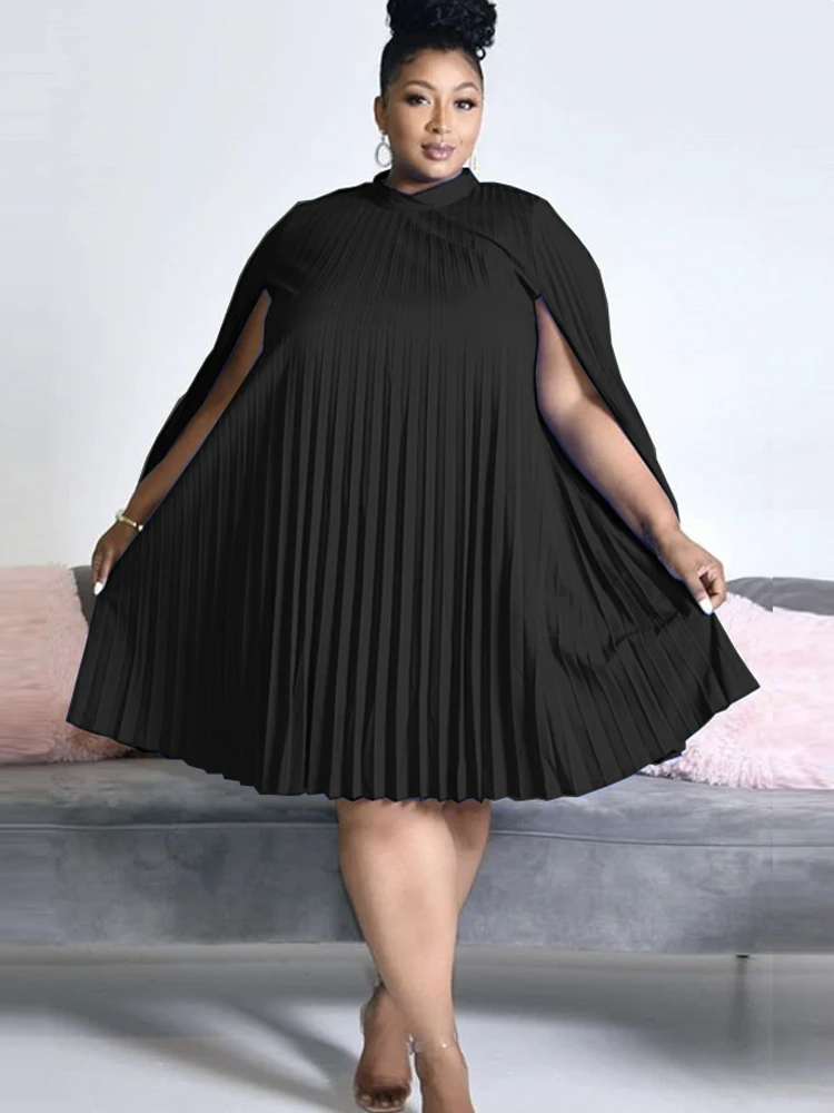 Plus Size Dresses Women Loose Clock 