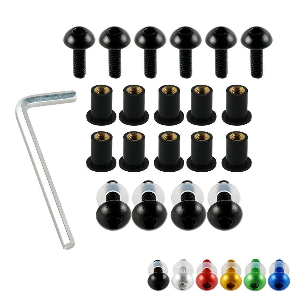 50 Quantit&agrave; M5 Dadi In Gomma Per Parabrezza E Carenatura Da 5 Mm Wellnuts Fits 10mm Hole