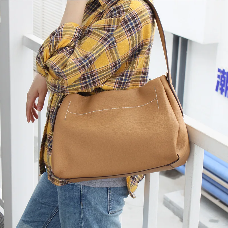 

EUMOAN A soft European bag! 2022 New Korean Version Soft Underarm Bag Retro Messenger Bag