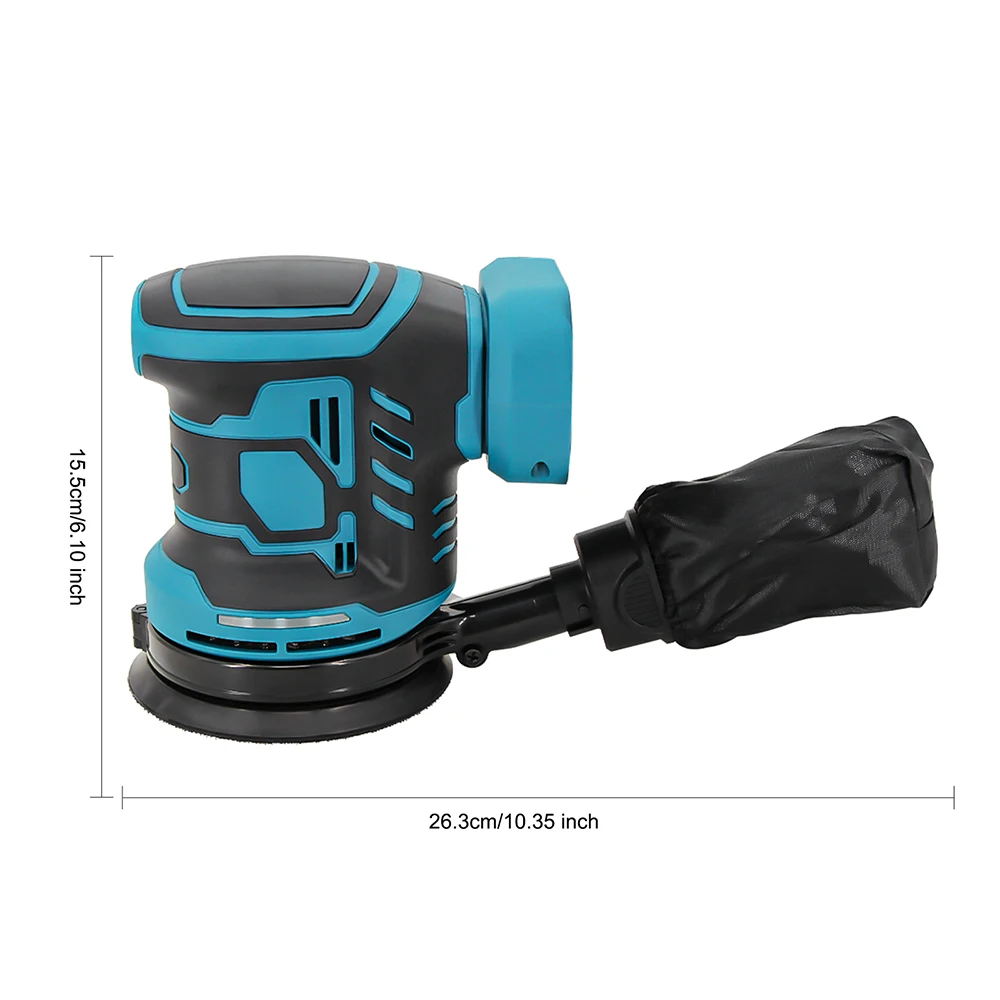 Podofo 3-Gang Bürstenloser Holzschleifer Poliermaschine 110000RPM Schleifgerät Autopolierer für Makita-Akku – Detail 4