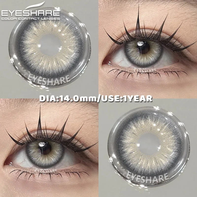 EYESHARE Natürliche farbige Schüler für Augen, 1 Paar schwarze Linsen, kosmetische blaue Schönheitslinsen, graue Augenkontaktlinsen, grüne Colorcon-Linse – Detail 29