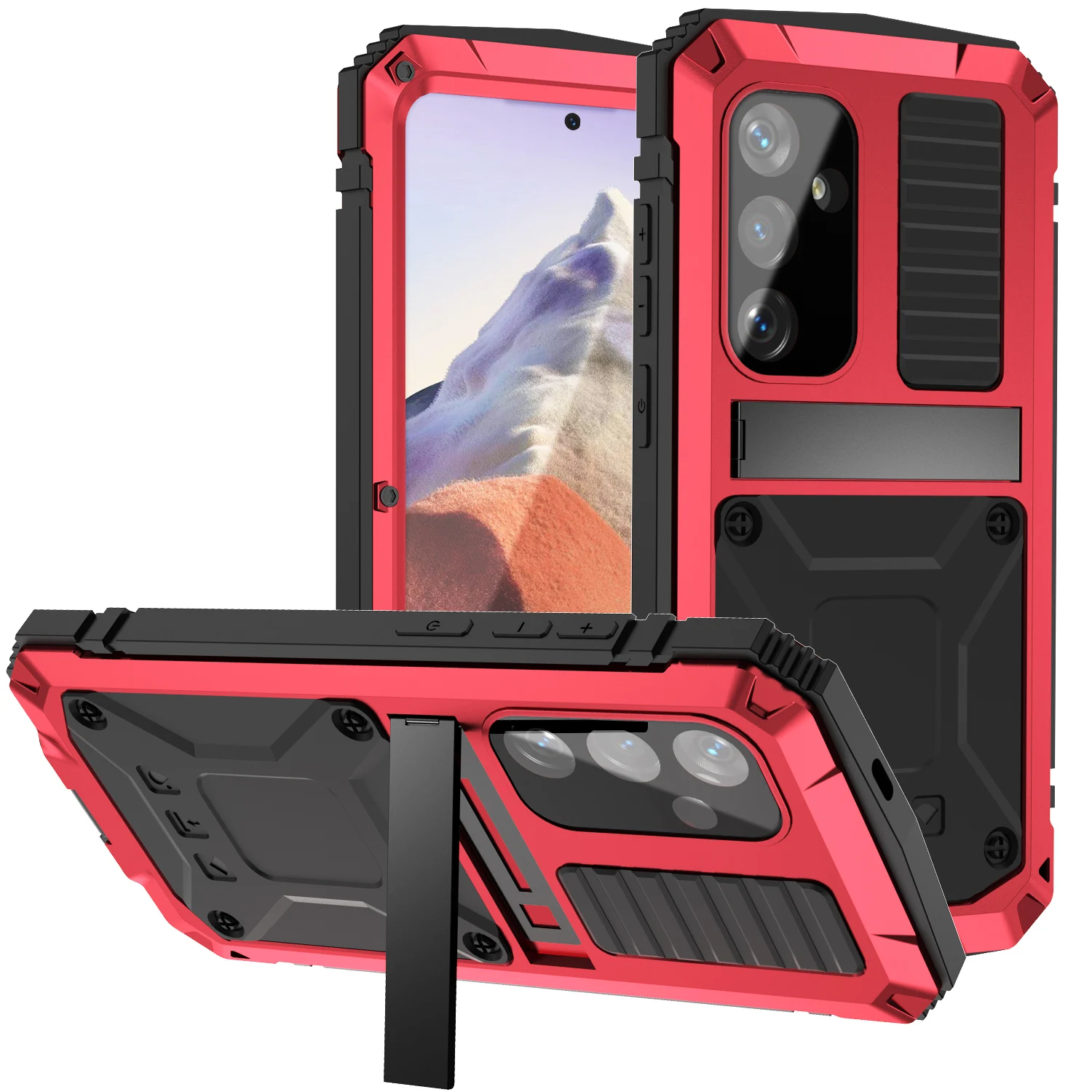 Heavy Duty Protection Armor Metal Aluminum Shockproof Phone Case