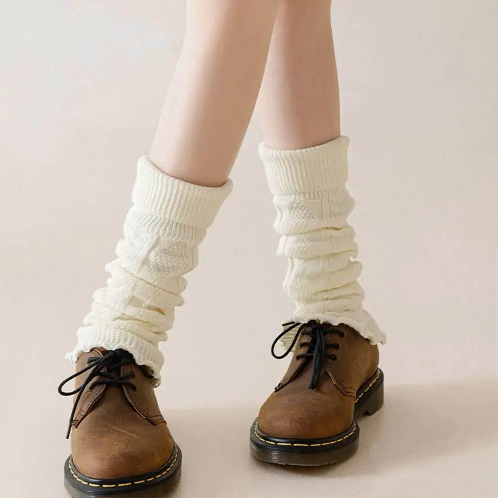 Modische Strick-Beinlinge, niedlich, süß, warm, Fußabdeckung, Stiefelwärmer für Damen und Mädchen – Detail 15